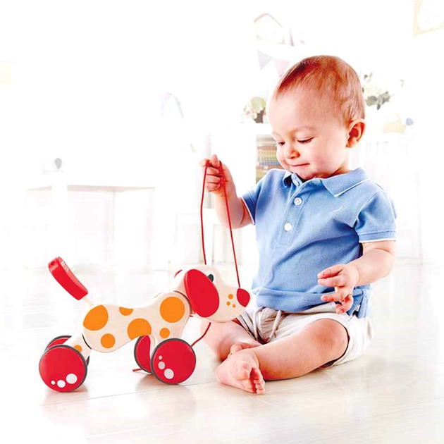 Дерев'яна каталка Hape Puppy Pull Along (6943478006348) - зображення 5