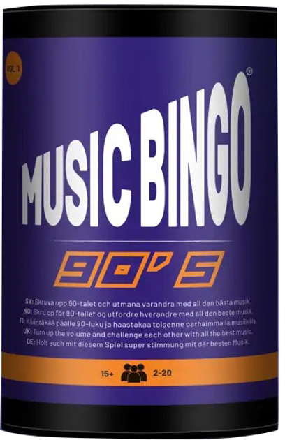 Настільна гра Skru Op Music Bingo 90s (5745000350292) - зображення 1
