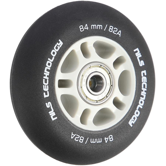 Колеса з підшипниками Nils Extreme PU 84x24 82A 4шт чорний матовий ...