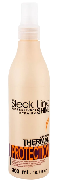 Płyn Stapiz Sleek Line Styling 2 Phases Thermal Protection dwufazowy z jedwabiem do prostowania włosów 300 ml (5904277710202) - obraz 1