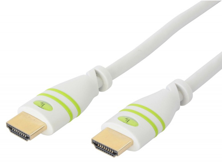 Kabel TECHly HDMI 1.4 Ethernet M/M 2 m Biały (8057685306912) - obraz 1