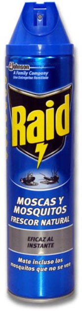 Spray owadobójczy Raid Voladores Insecticida Frescor Natural 600 ml (5000204641721) - obraz 1