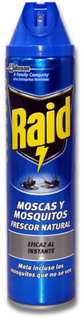 Інсектицидний спрей Raid Voladores Insecticida Frescor Natural 600 мл (5000204641721) - зображення 1