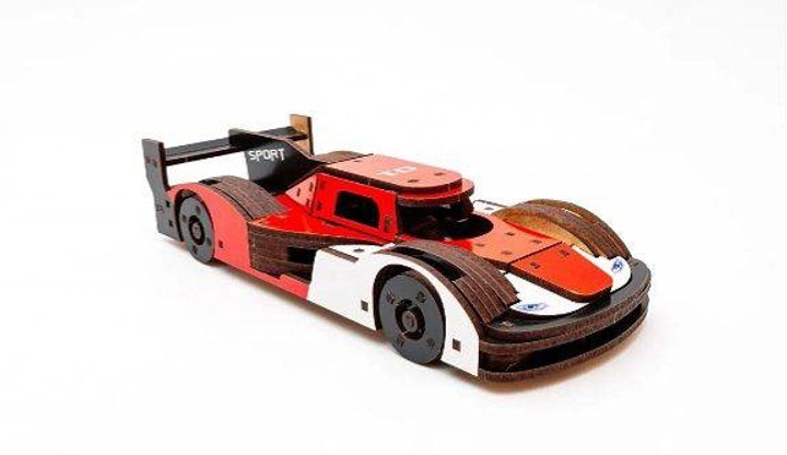 Деревянный конструктор 3Д PuzzleOk спортивная машина Porsche 919 146 ...