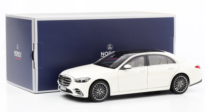 Модель автомобиля Mercedes-Benz S-Class (W223) AMG Line White