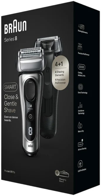 Електробритва Braun Series 8 8517s Silver (218016) - зображення 6