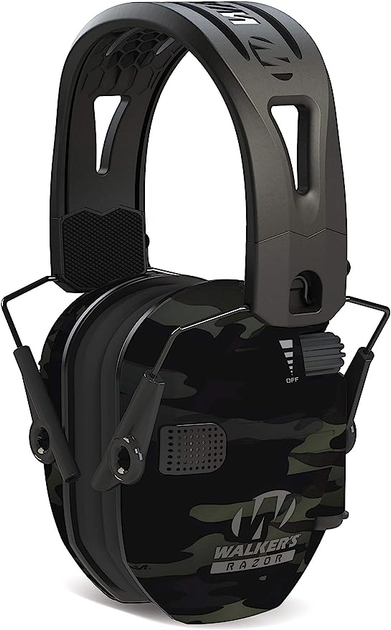 Активні тактичні навушники Walker's Razor Tacti-Grip з силіконовим оголів'ям, MultiCam Black (чорний мультикам) - зображення 1