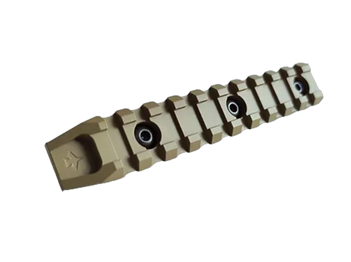 Планка Пикатинни КРУК CRC 9007 Coyote Tan на 10 слотов с креплением M-Lok - изображение 1