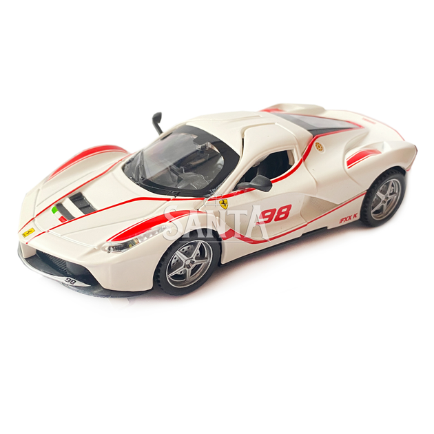 Машинка дитяча АвтоЕксперт металопластик, біла, LaFerrari світло, звук, іннерц, відкр. двері, баг., капот 15*6*4см.(23603) - зображення 2