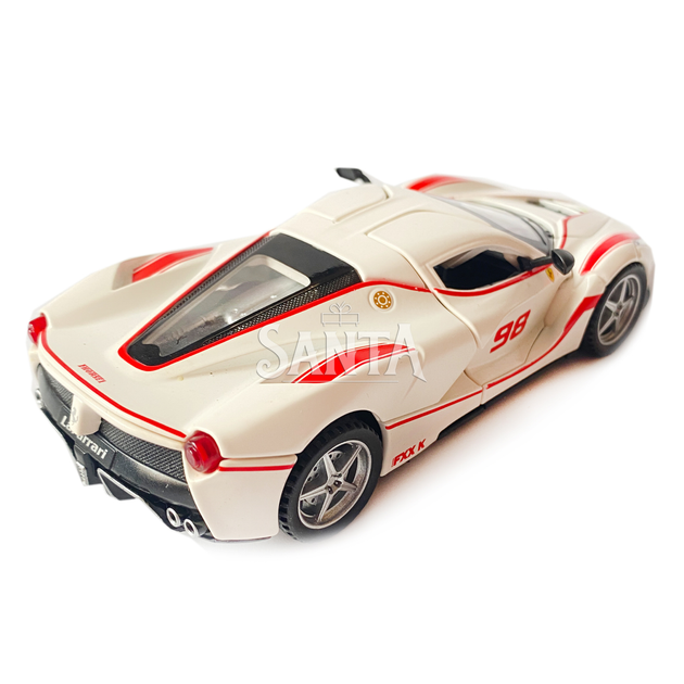 Машинка дитяча АвтоЕксперт металопластик, біла, LaFerrari світло, звук, іннерц, відкр. двері, баг., капот 15*6*4см.(23603) - зображення 3