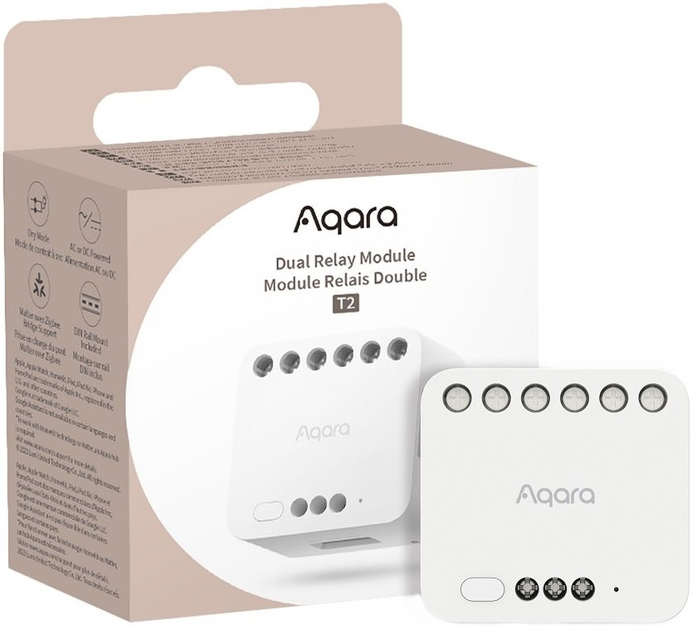 Модуль подвійного реле Aqara T2 ZigBee (DCM-K01) - зображення 6