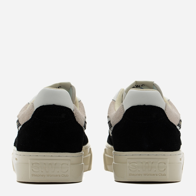 Sneakersy męskie do kostki S.W.C Pearl S-Strike Suede Mix YA09506 45 Biały/Czarny (5056454534610) - obraz 3
