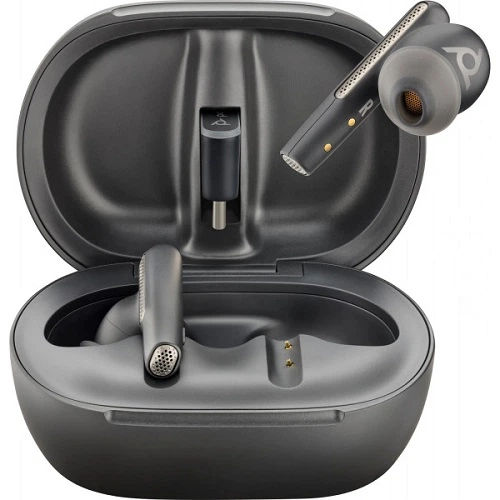 Навушники з мікрофоном вакуумні Poly TWS Voyager Free 60+ Earbuds/ BT700C/TSCHC/Type-C/102 дБ Black (7Y8G4AA) - Фото 4 Навушники з мікрофоном вакуумні Poly TWS Voyager Free 60+ Earbuds/ BT700C/TSCHC/Type-C/102 дБ Black (7Y8G4AA) - зображення 4