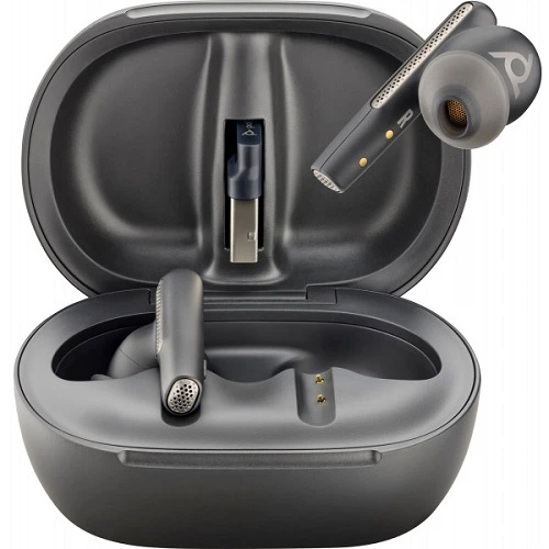 Наушники с микрофоном вакуумные Poly TWS Voyager Free 60+ Earbuds/BT700A/TSCHC/Type-C/102 дБ Black (7Y8G3AA) - изображение 2