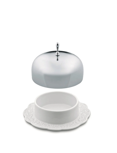Масленка Alessi Dressed 12х7 см белая (WM16) - Фото 2 Масленка Alessi Dressed 12х7 см белая (WM16) - изображение 2