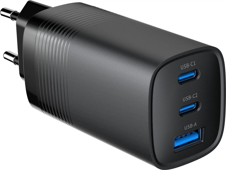 Мережевий зарядний пристрій Gembird 65 W Black (TA-UC-PDQC65-01-BK) - зображення 3