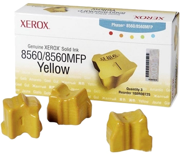 Комплект картриджів Xerox Phaser 8560 3 шт Yellow (95205730456) - зображення 1