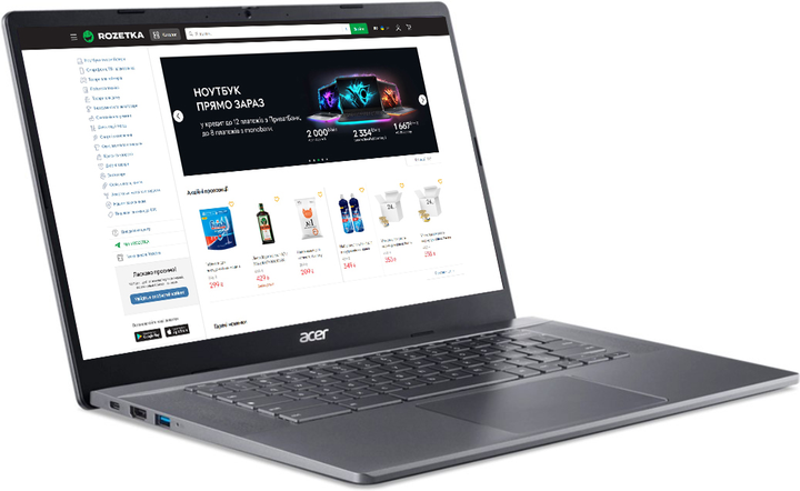 Ноутбук Acer Chromebook Plus 515 CB515-2HT-37XV (NX.KNYEU.001) Steel ...