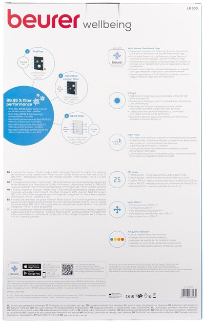 Oczyszczacz powietrza Beurer LR 500 WiFi (4052095660139) - obraz 5