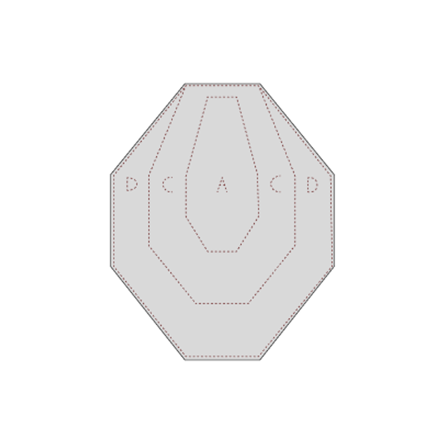 Мішень МКПС (IPSС) №33-а класична міні 306х381 мм біла Gerts - изображение 1