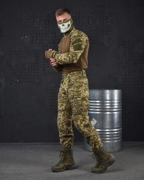Тактичний костюм з посиленими колінами весна/літо штани+убакс XL піксель (85602) - зображення 2