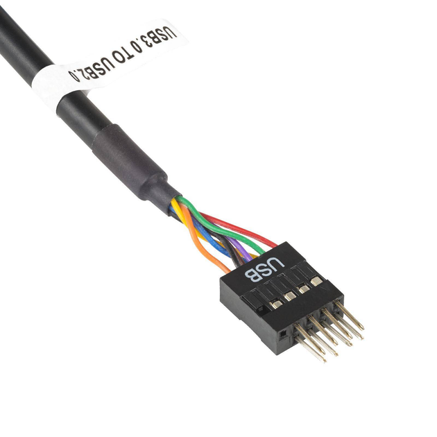 Перехідник Akyga USB 2.0 9-pin / USB 3.0 19-pin 0.2 м (AK-CA-75) - зображення 3