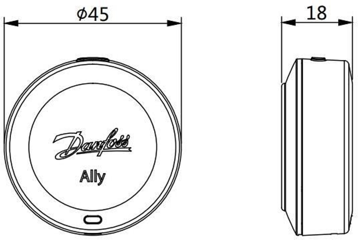 Czujnik temperatury pomieszczenia Danfoss Ally Zigbee (014G2480) - obraz 5
