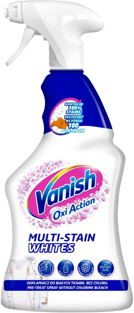 Плямовивідник для білих тканин Vanish Oxi Action спрей 500 мл (5908252003143) - зображення 1