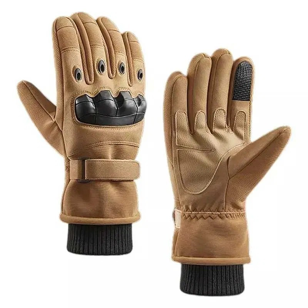 Зимние тактические перчатки Койот L 22-23 см. - изображение 1