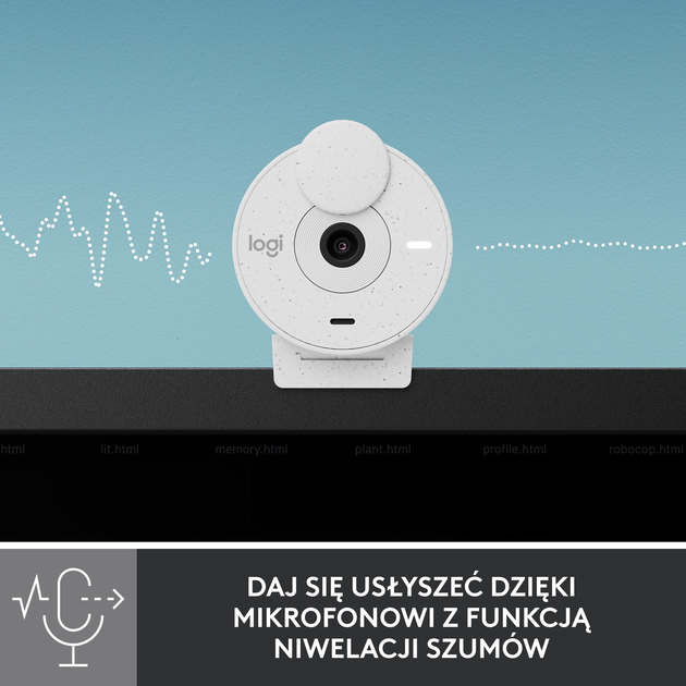 Kamera internetowa Logitech Brio 300 FHD biała (960-001442) - obraz 4