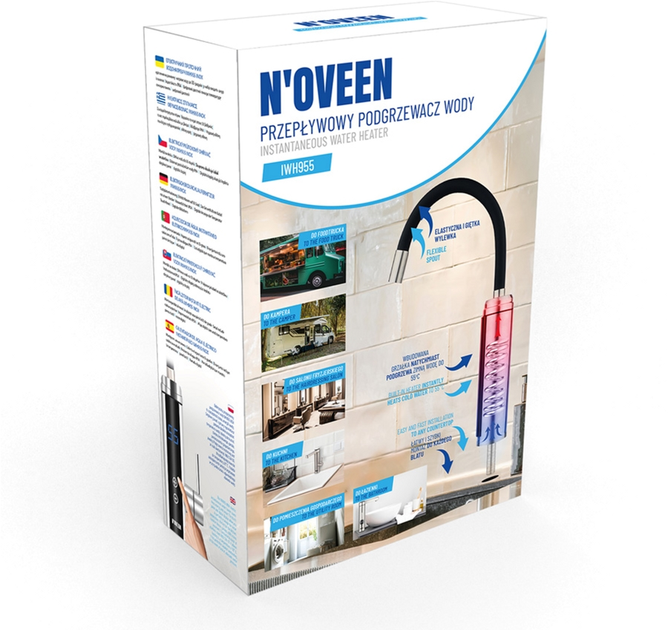Электрический водонагреватель кран Noveen IWH955 - изображение 6