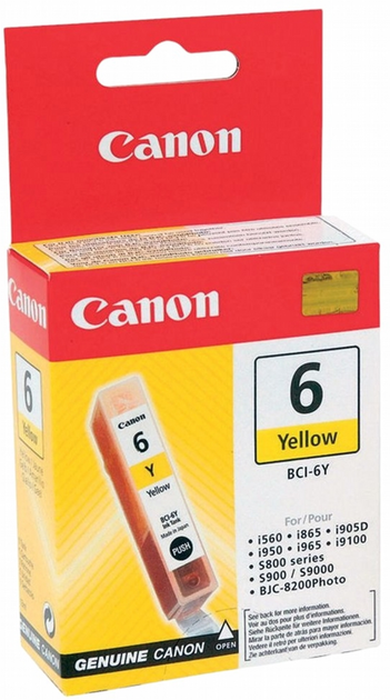 Tusz Canon IP3000 BCI-6 Yellow (4708A002) - obraz 1