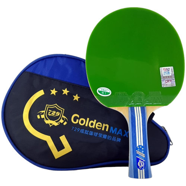 Ракетка 729 FS Golden 3 Star (green + black rubber) – фото, отзывы ...