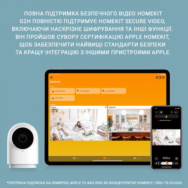 Zigbee КАМЕРА-ШЛЮЗ Aqara G2H (ZNSXJ12LM) - Фото 2 Zigbee КАМЕРА-ШЛЮЗ Aqara G2H (ZNSXJ12LM) - зображення 2