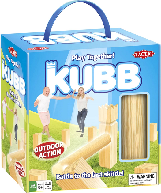 Zestaw do gry Tactic Kubb Viking Wooden Throwing (6416739551357) - obraz 1