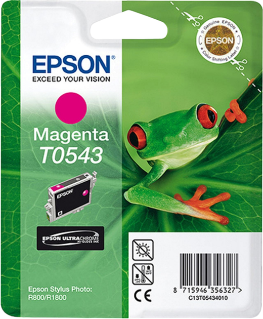 Tusz Epson Stylus Photo R800 Magenta (C13T05434010) - obraz 1