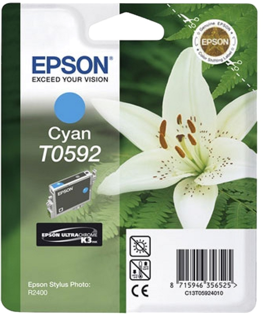 Tusz Epson Stylus Photo R2400 Cyan (C13T05924010) - obraz 1