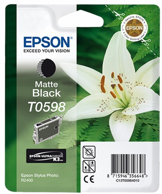 Tusz Epson Stylus Photo R2400 Matte Black (C13T05984010) - obraz 1