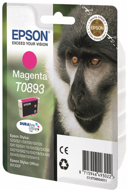 Картридж Epson Styluss S20 Magenta (C13T08934011) - зображення 1