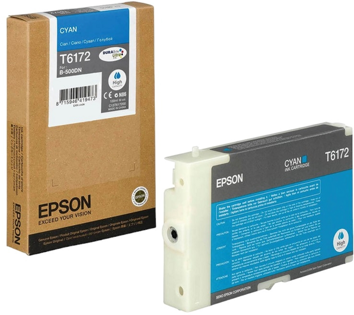 Tusz Epson B500 Cyan (C13T617200) - obraz 1