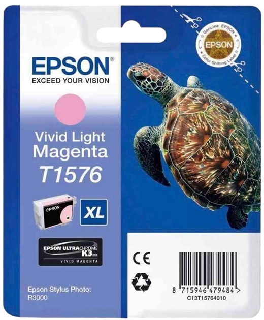 Tusz Epson Stylus Photo R3000 Light Magenta (C13T15764010) - obraz 1