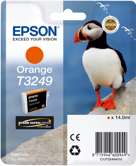 Tusz Epson T3249 Orange (C13T32494010) - obraz 2