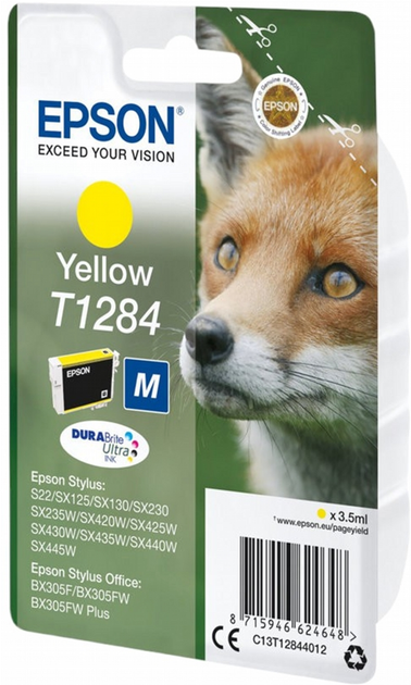 Картридж Epson T1284 Yellow (C13T12844012) - зображення 2