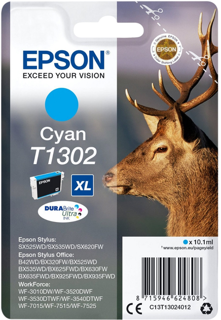 Картридж Epson T1302 XL Cyan (C13T13024012) - зображення 1