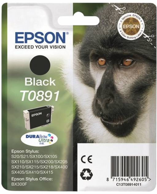 Картридж Epson Stylus S20 Black (C13T08914011) - зображення 2