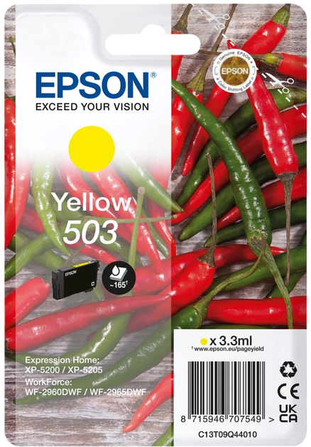 Tusz Epson 503 Yellow (C13T09Q44010) - obraz 1