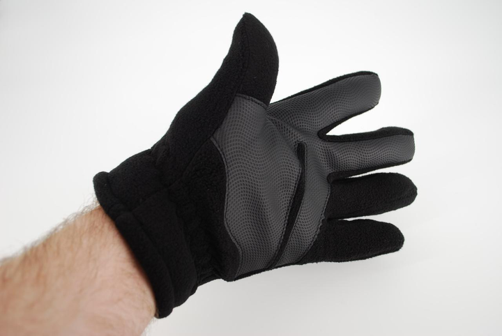 Перчатки мужские тёплые спортивные тактические флисовые на меху 9083_M_Black_Sensor - изображение 2