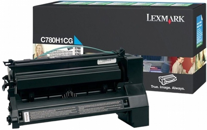 Тонер-картридж Lexmark C780/C782 Cyan (734646018395) - зображення 1