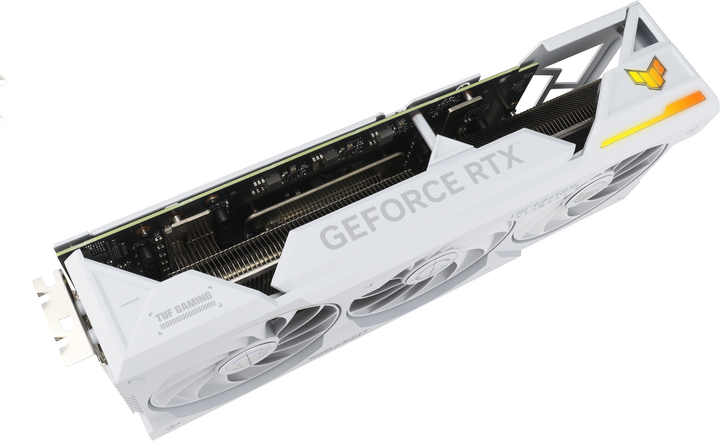 Відеокарта ASUS PCI-Ex GeForce RTX 4070 Ti SUPER TUF Gaming BTF White OC Edition 16GB GDDR6X (256bit) (2670/21000) (2 x HDMI, 3 x DisplayPort) (TUF-RTX4070TIS-O16G-BTF-WHITE) - зображення 9