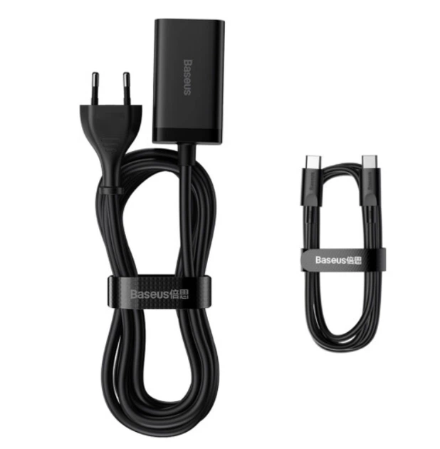 МЗП Baseus GaN3 Pro Desktop Fast Charger 2C + 2U 65W EU Black - зображення 3